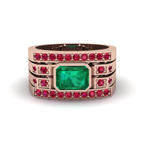 Emerald Majestic Splendor Men's Ring - Shiloh No. 50 image 1