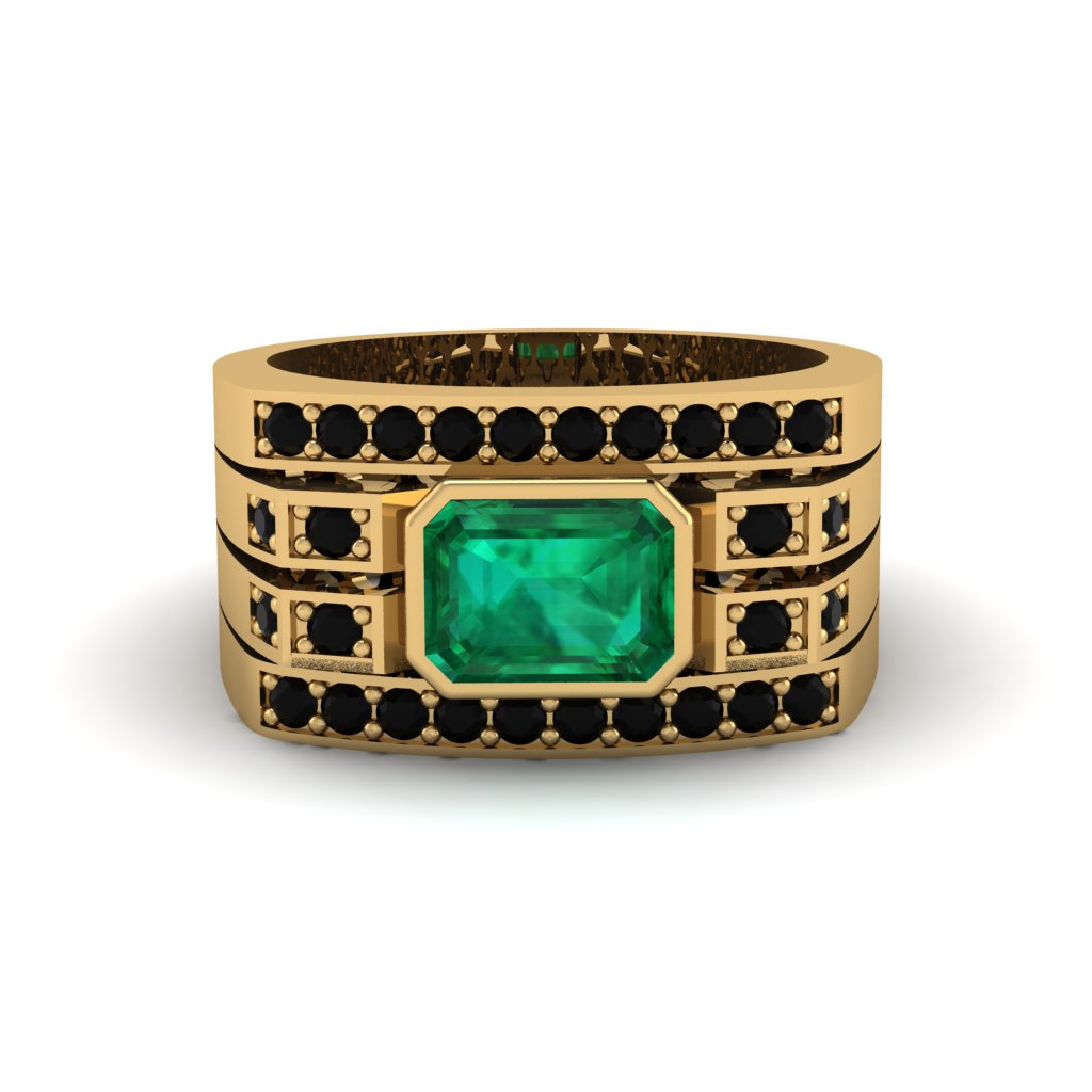 Emerald Majestic Splendor Men's Ring - Shiloh No. 34