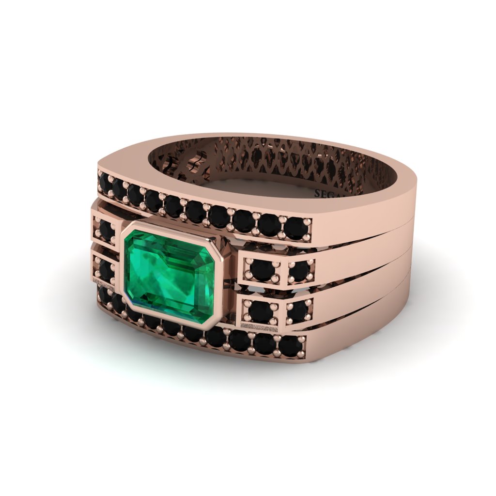 Emerald Majestic Splendor Men's Ring - Shiloh No. 35
