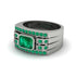 Emerald Majestic Splendor Men's Ring - Shiloh No. 21