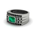 Emerald Majestic Splendor Men's Ring - Shiloh No. 36 image 3