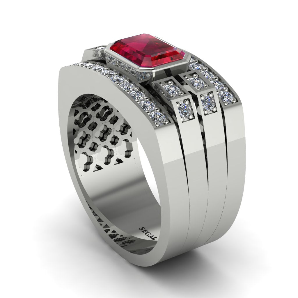 Ruby Majestic Splendor Men's Ring - Shiloh No. 12