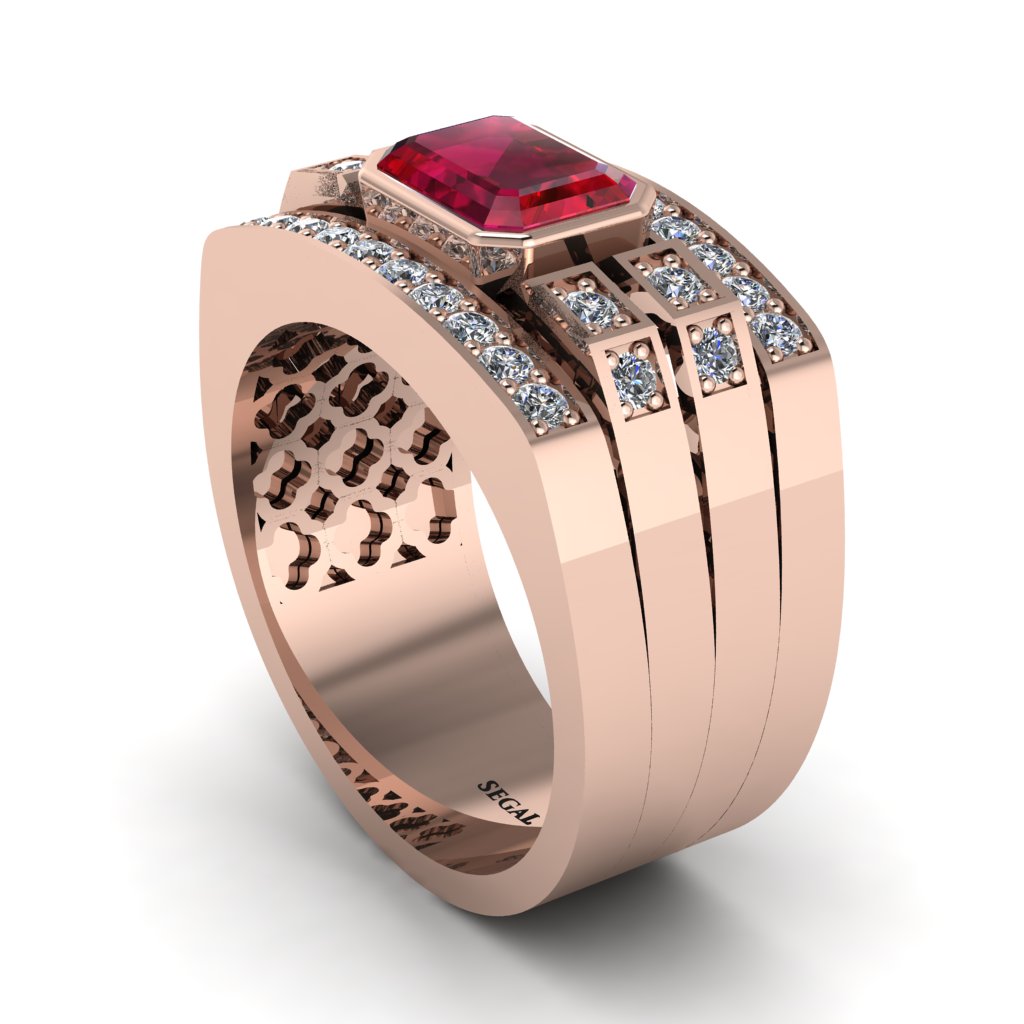 Ruby Majestic Splendor Men's Ring - Shiloh No. 11