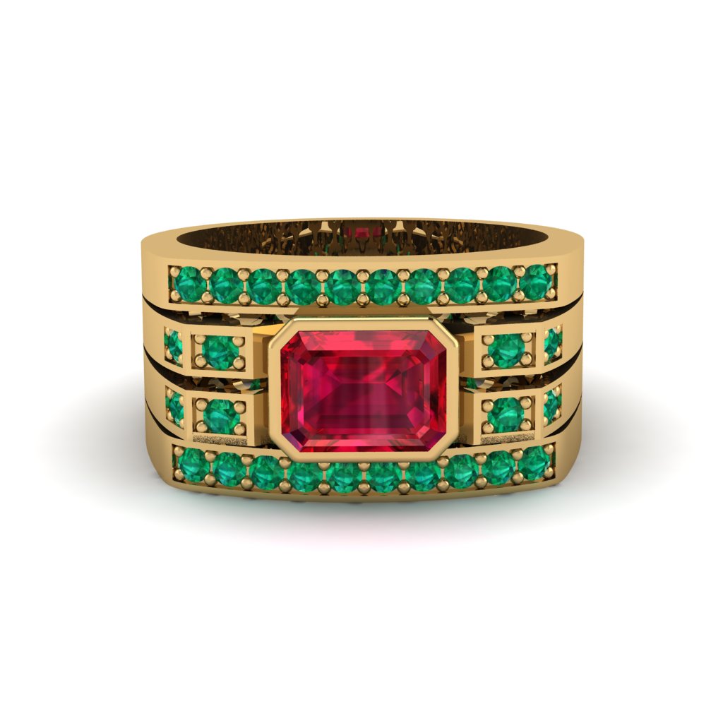 Ruby Majestic Splendor Men's Ring - Shiloh No. 25