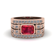 Ruby Majestic Splendor Men's Ring - Shiloh No. 11 image 1