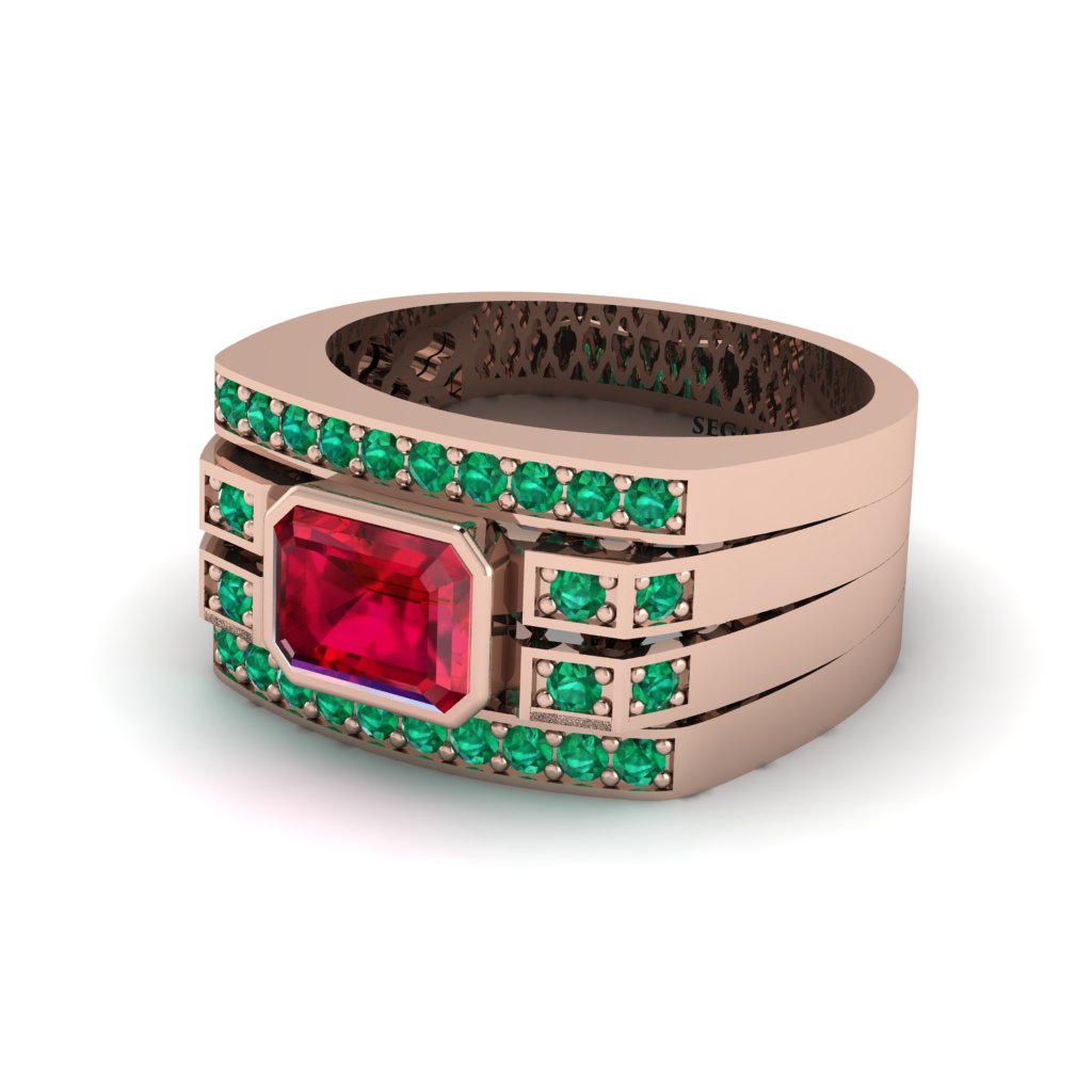 Ruby Majestic Splendor Men's Ring - Shiloh No. 26