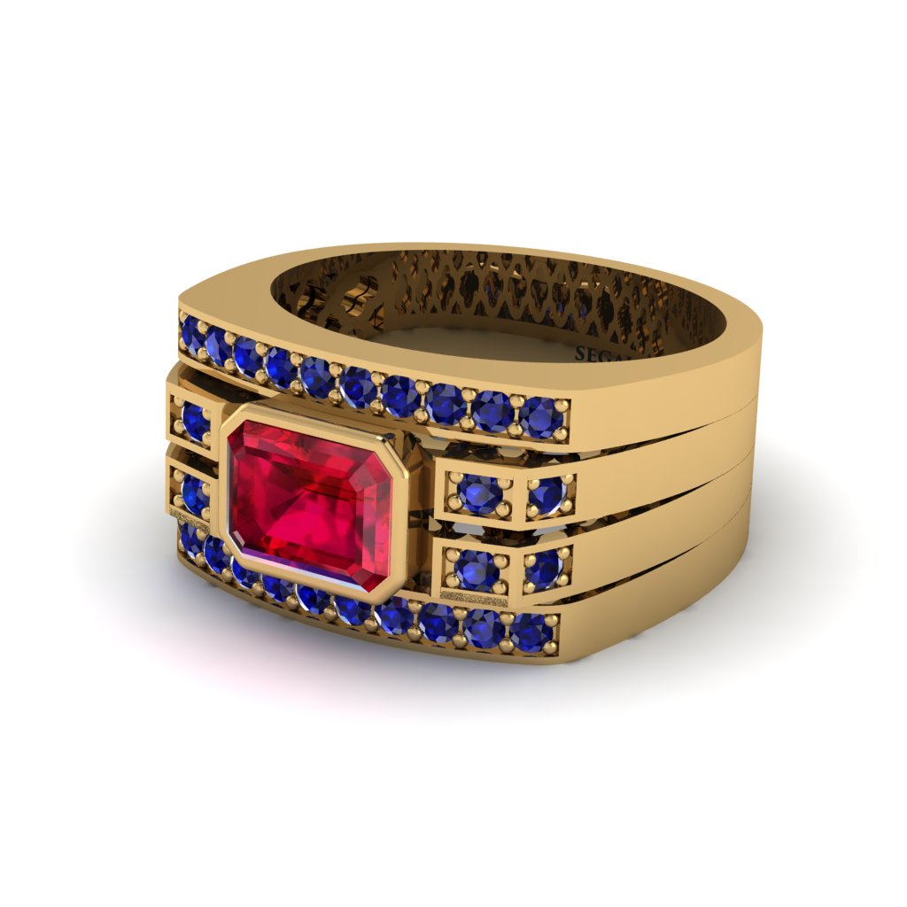 Ruby Majestic Splendor Men's Ring - Shiloh No. 70