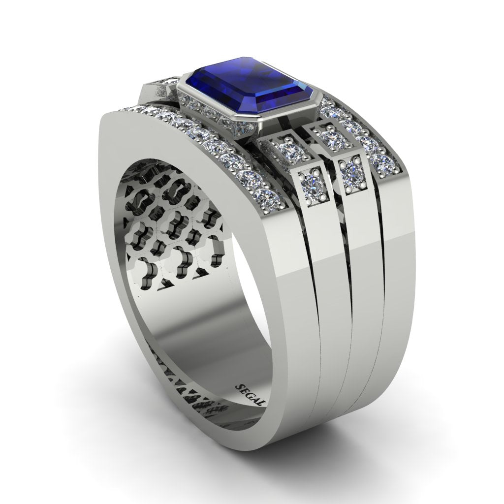 Sapphire Majestic Splendor Men's Ring - Shiloh No. 15