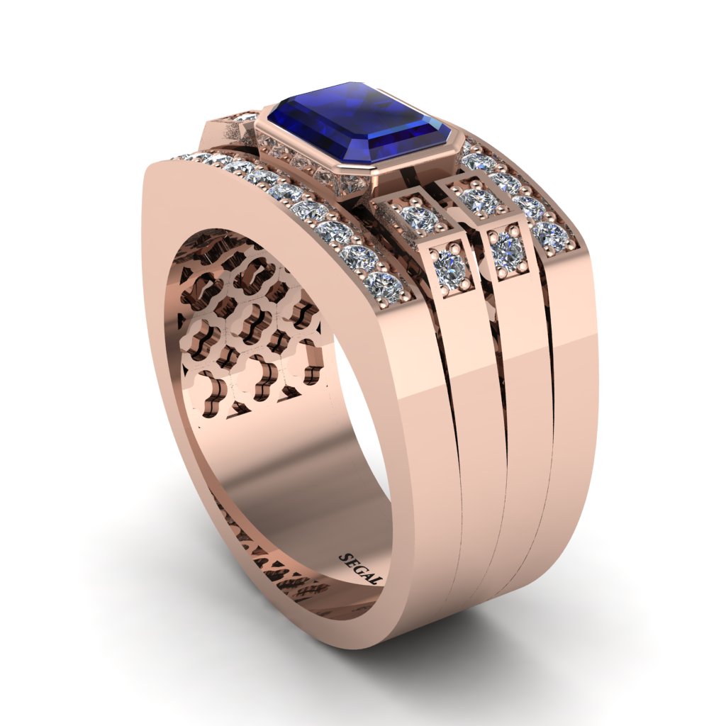 Sapphire Majestic Splendor Men's Ring - Shiloh No. 14