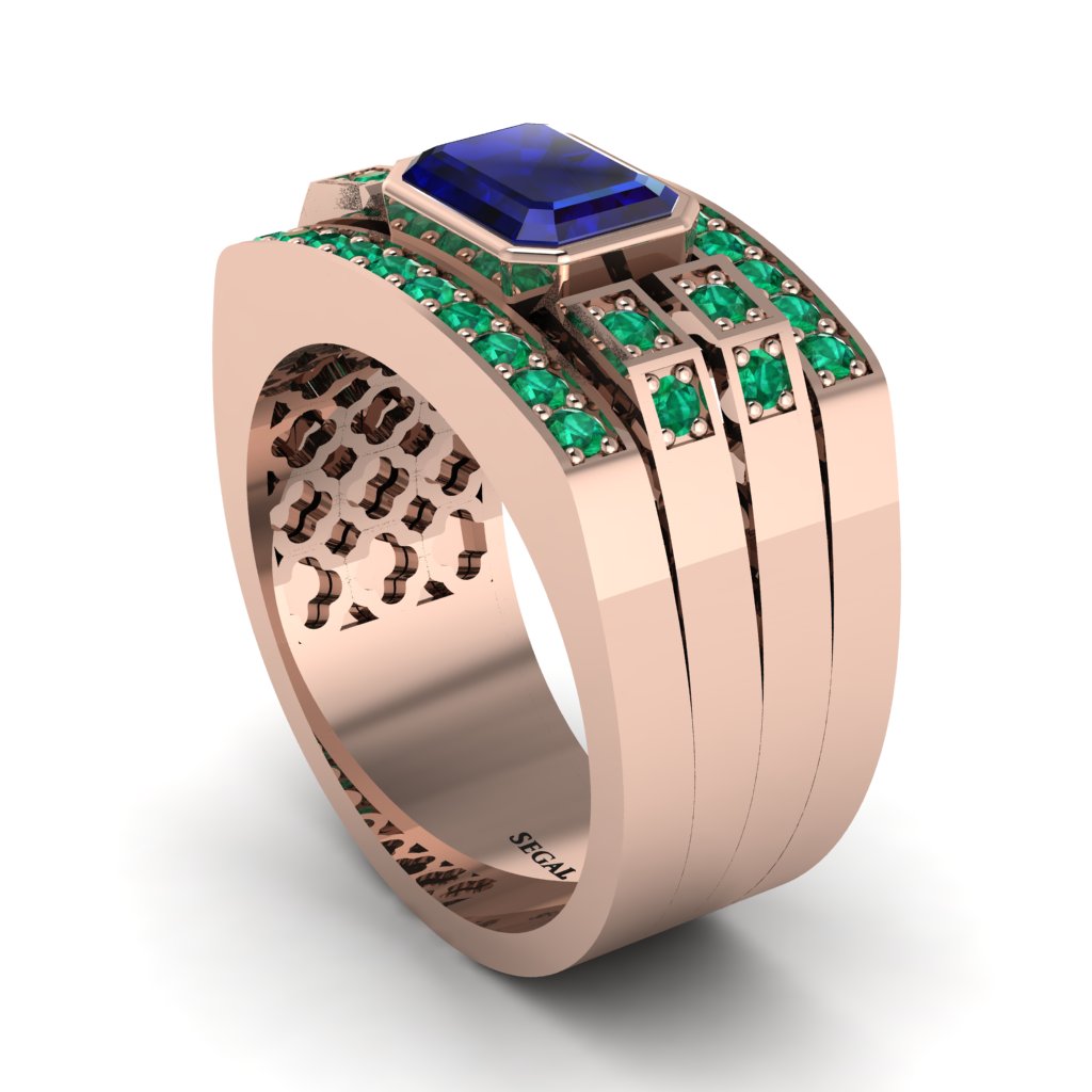 Sapphire Majestic Splendor Men's Ring - Shiloh No. 29