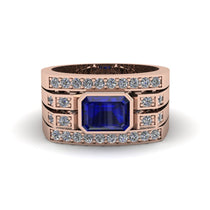 Sapphire Majestic Splendor Men's Ring - Shiloh No. 14 image 1