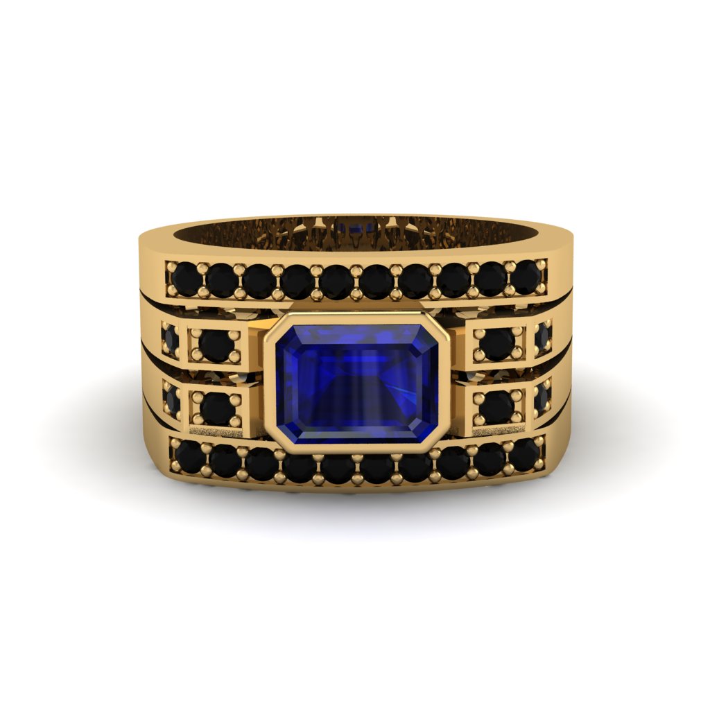 Sapphire Majestic Splendor Men's Ring - Shiloh No. 43