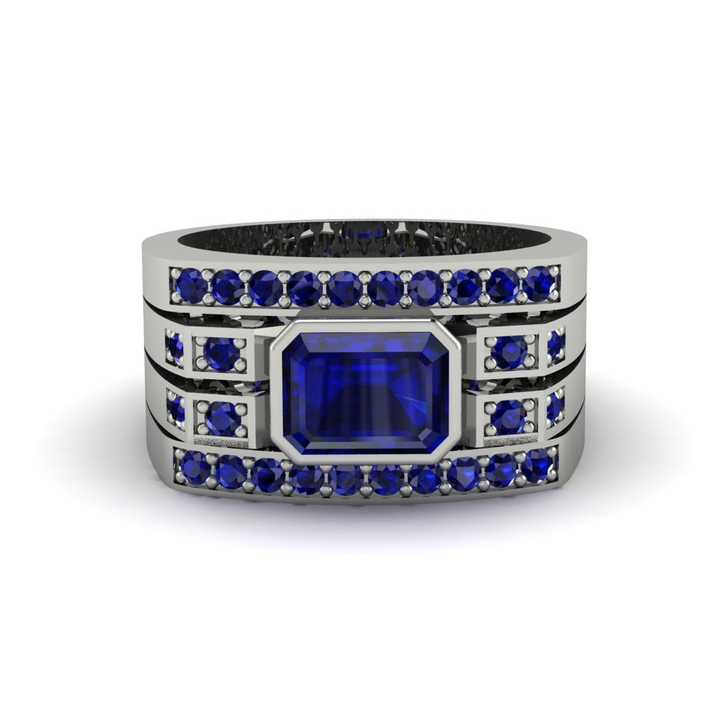 Sapphire Majestic Splendor Men's Ring - Shiloh No. 75
