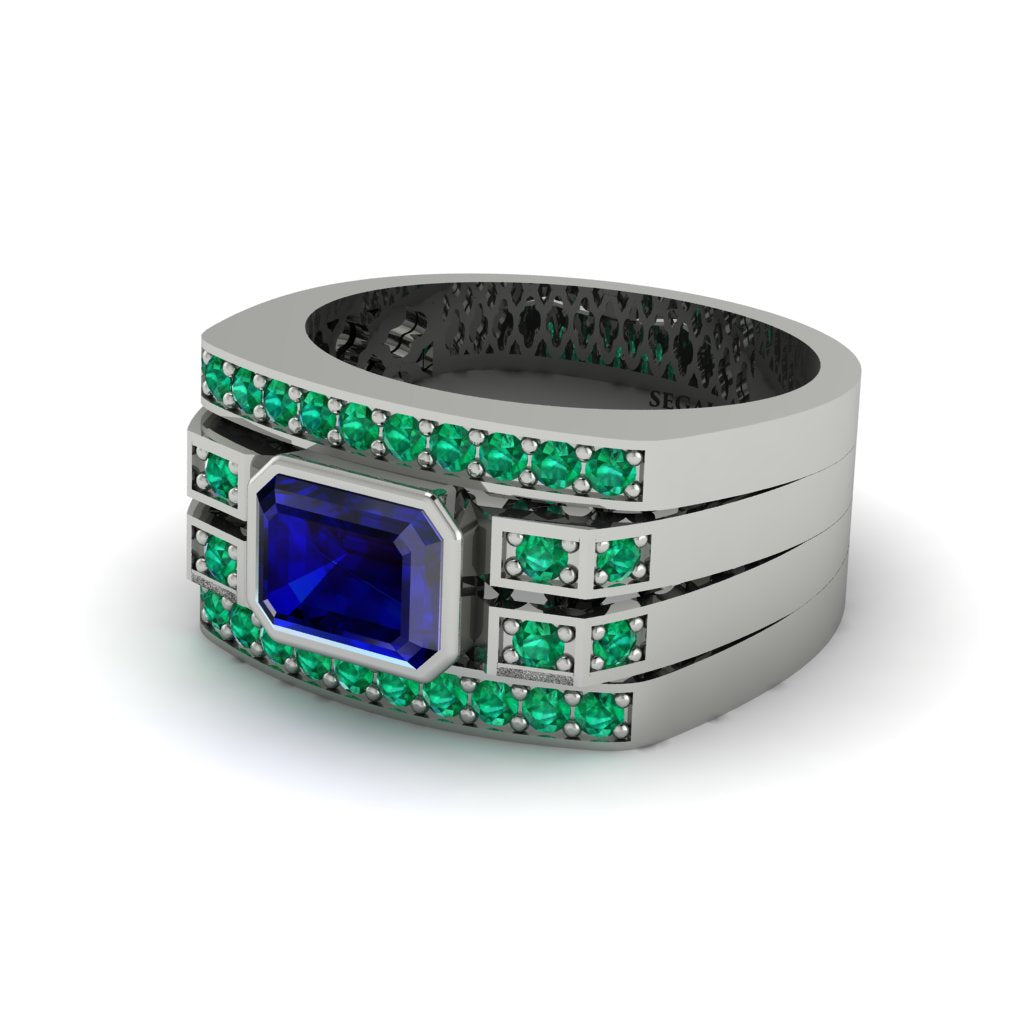 Sapphire Majestic Splendor Men's Ring - Shiloh No. 30