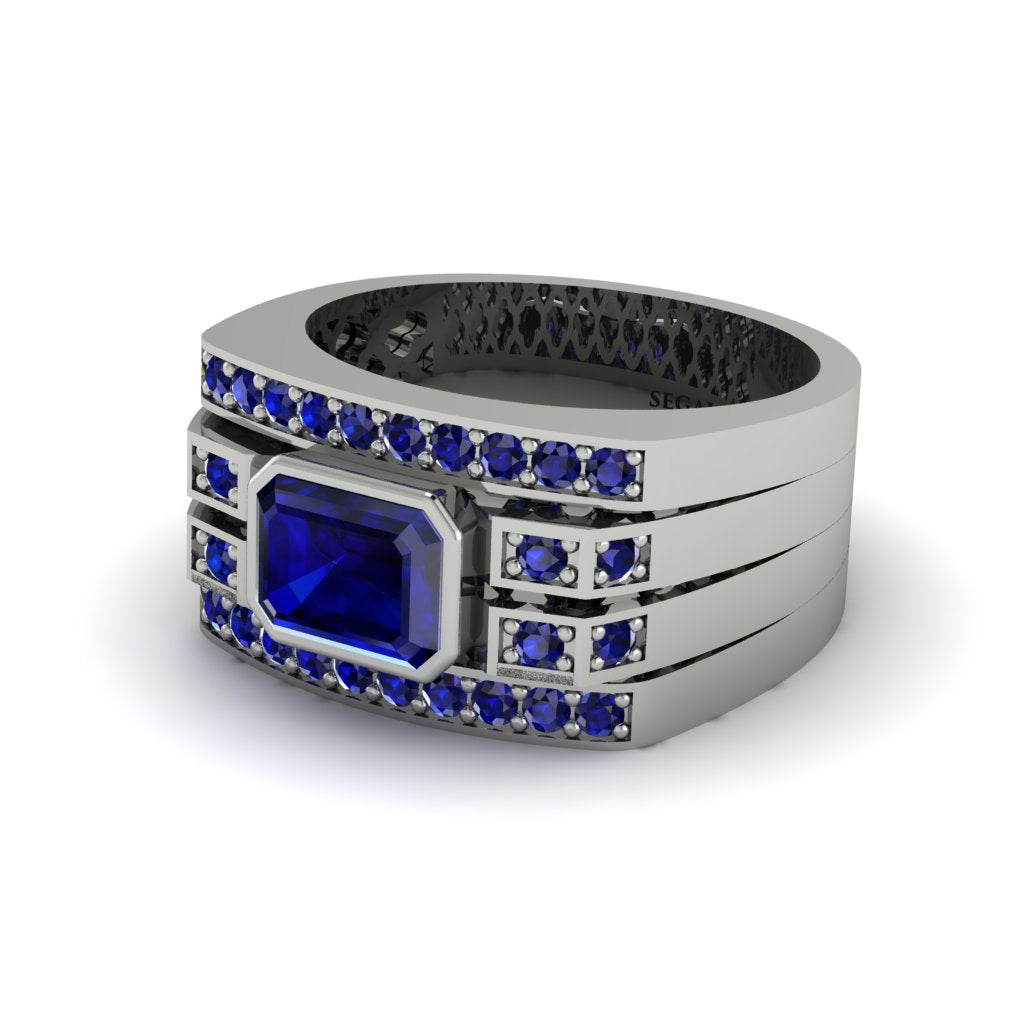 Sapphire Majestic Splendor Men's Ring - Shiloh No. 75
