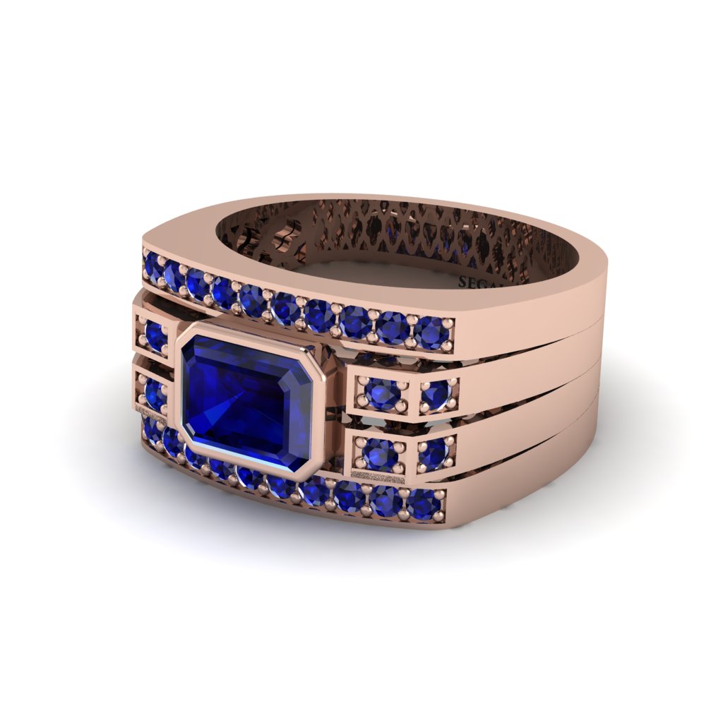 Sapphire Majestic Splendor Men's Ring - Shiloh No. 74