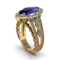 Sapphire Majestic Splendor Engagement Ring - Antonella No. 13 image 1