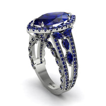 Sapphire Majestic Splendor Engagement Ring - Antonella No. 75 image 1