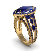 Sapphire Majestic Splendor Engagement Ring - Antonella No. 73 image 1