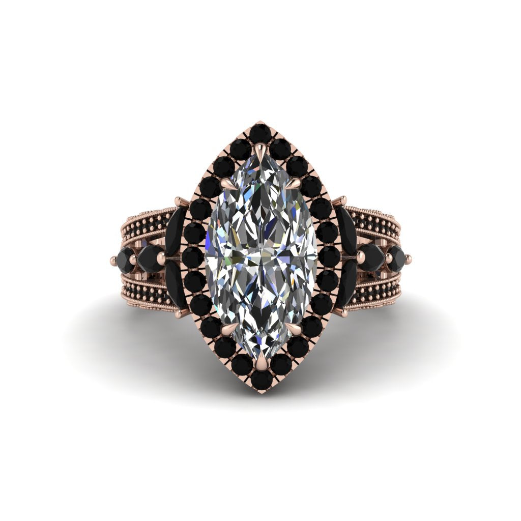 Diamond Majestic Splendor Engagement Ring - Antonella No. 32