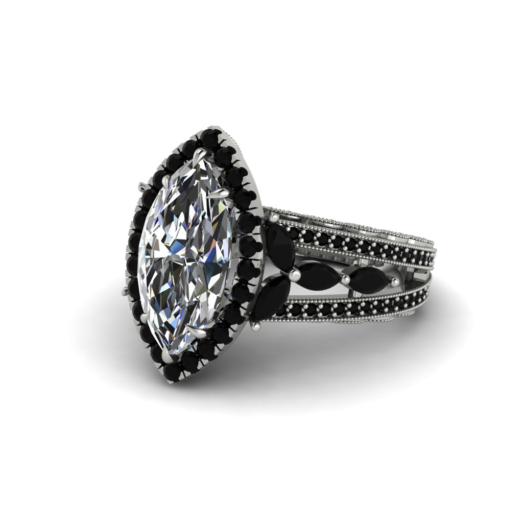 Diamond Majestic Splendor Engagement Ring - Antonella No. 33
