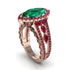 Emerald Majestic Splendor Engagement Ring - Antonella No. 50