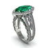 Emerald Majestic Splendor Engagement Ring - Antonella No. 6