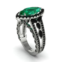 Emerald Majestic Splendor Engagement Ring - Antonella No. 36 image 1