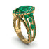 Emerald Majestic Splendor Engagement Ring - Antonella No. 19
