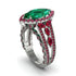 Emerald Majestic Splendor Engagement Ring - Antonella No. 51