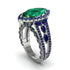 Emerald Majestic Splendor Engagement Ring - Antonella No. 66