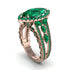 Emerald Majestic Splendor Engagement Ring - Antonella No. 20 image 1