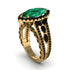 Emerald Majestic Splendor Engagement Ring - Antonella No. 34