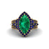 Emerald Majestic Splendor Engagement Ring - Antonella No. 64