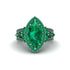 Emerald Majestic Splendor Engagement Ring - Antonella No. 21