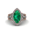Emerald Majestic Splendor Engagement Ring - Antonella No. 5 image 2