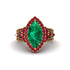 Emerald Majestic Splendor Engagement Ring - Antonella No. 49 image 2