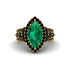 Emerald Majestic Splendor Engagement Ring - Antonella No. 34 image 2