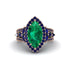 Emerald Majestic Splendor Engagement Ring - Antonella No. 65