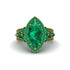 Emerald Majestic Splendor Engagement Ring - Antonella No. 19 image 2