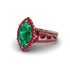 Emerald Majestic Splendor Engagement Ring - Antonella No. 50