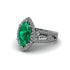 Emerald Majestic Splendor Engagement Ring - Antonella No. 6