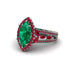 Emerald Majestic Splendor Engagement Ring - Antonella No. 51