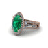 Emerald Majestic Splendor Engagement Ring - Antonella No. 5