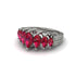 Marquise-Cut Ruby Cascade Engagement Ring - Regina No. 12
