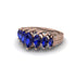 Marquise-Cut Sapphire Cascade Engagement Ring - Regina No. 14