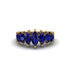 Marquise-Cut Sapphire Cascade Engagement Ring - Regina No. 13 image 3