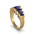 Marquise-Cut Sapphire Cascade Engagement Ring - Regina No. 13 image 1