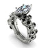 Marquise Diamond Golden Leaf Bridal Set - Julieta No. 33