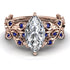 Marquise Diamond Golden Leaf Bridal Set - Julieta No. 62 image 2